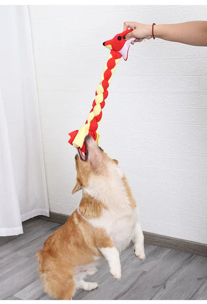 Animal Flirt Pole Teaser Wand Fashion Pet Chew Toys for Dog Training and Teeth Cleaning Replacement Chew Toys