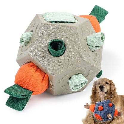 Heavy Duty Dog Snuffle Ball TPR Puzzle Toy for Slow Feeding and Brain Training Pet Apparel Accessory