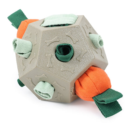 Heavy Duty Dog Snuffle Ball TPR Puzzle Toy for Slow Feeding and Brain Training Pet Apparel Accessory