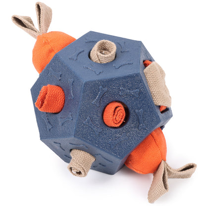 Heavy Duty Dog Snuffle Ball TPR Puzzle Toy for Slow Feeding and Brain Training Pet Apparel Accessory