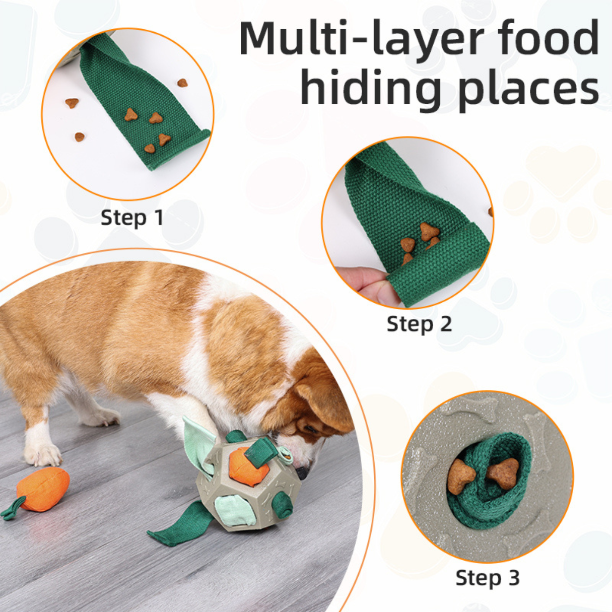 Interactive Brain Game & Treat Dispensing Puzzle Toy